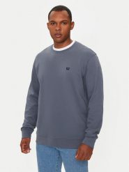 Wrangler Bluza Sign Off 112357335 Niebieski Regular Fit. Niebieskie bluzy Wrangler, l, bez wzorów, z bawełny, bez kaptura. Za 179.00 zł.