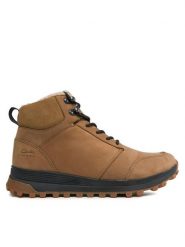 Clarks Trapery Atl Trek Up Wp 261735507 Beżowy. Brązowe trapery Clarks, z nubiku, bez zapięcia. Za 719.99 zł.
