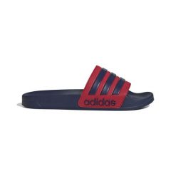 Klapki męskie basenowe Adidas ADILETTE. Czerwone klapki Adidas, z materiału. Za 184.50 zł.
