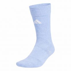Skarpety adidas Football Crew Performance Cushioned. Niebieskie skarpety Adidas, bez wzorów, z materiału. Za 63.99 zł.