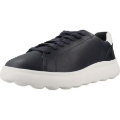 Buty GEOX U36FUA 00085 Niebieski. Niebieskie buty turystyczne Geox, bez wzorów, ze skóry, bez zapięcia, na fitness i siłownię. Za 372.99 zł.