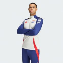 Bluza Olympique Lyonnais Tiro 24 Training. Białe bluzy Adidas, xl, bez wzorów, z materiału, bez kaptura. Za 349.00 zł.