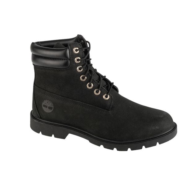 Trapery męskie, 6 IN Basic Boot. Czarne trapery Timberland, bez zapięcia. Za 599.00 zł.