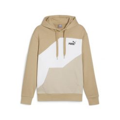Puma Bluza Power Colorblock Tr 67893183. Brązowe bluzy z kapturem Puma, l, bez wzorów, z bawełny, z kapturem. Za 164.99 zł.