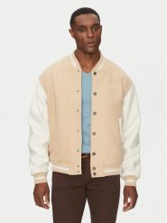 Guess Jeans Kurtka bomber M5RL32 WHAC2 Beżowy Regular Fit. Brązowe kurtki Guess Jeans, m, z aplikacjami, z jeansu, bez kaptura. Za 739.99 zł.
