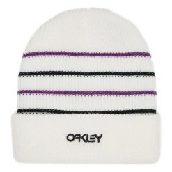 Oakley Czapka B1B Stripe Fos900939-100. Białe czapki zimowe Oakley, bez wzorów. Za 49.99 zł.