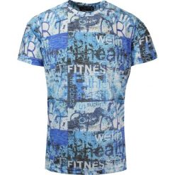 T-Shirt Męski Jasny Niebieski z Kolorowym Nadrukiem, Koszulka, Krótki Rękaw, U-neck. Niebieskie bluzki z długim rękawem New Antracid, l, bez wzorów, z bawełny, bez kołnierzyka, bez ramiączek. Za 109.00 zł.