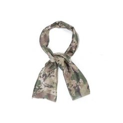 Szal maskujący z siatki MESH 155x48 cm. Brązowe szaliki CAMOUFLAGE, bez wzorów, z meshu. Za 27.99 zł.