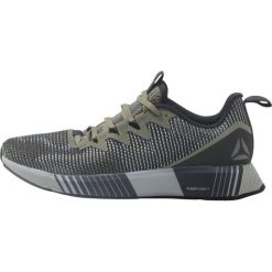Reebok FUSION FLEXWEAVE Obuwie do biegania treningowe green/black/army green. Buty do biegania marki Reebok, z materiału. W wyprzedaży za 384.30 zł.