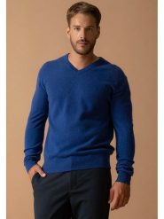 Perfect Cashmere Kaszmirowy sweter "Alexander" w kolorze niebieskim rozmiar: XL. Niebieskie swetry nierozpinane Perfect Cashmere, xl, bez wzorów, z kaszmiru, bez kołnierzyka, bez ramiączek. Za 413.99 zł.