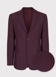 PAKO LORENTE – Bordowa marynarka garniturowa P22SF-3G-016-D-S. Czerwone garnitury Pako Lorente, na ślub cywilny, s, bez wzorów. Za 549.99 zł.