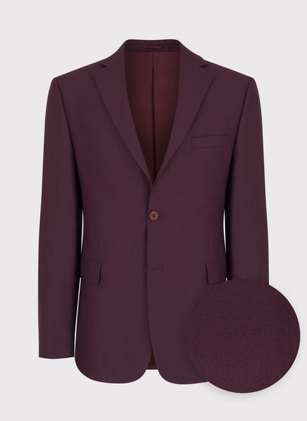 PAKO LORENTE – Bordowa marynarka garniturowa P22SF-3G-016-D-S. Czerwone garnitury Pako Lorente, na ślub cywilny, s, bez wzorów, boho. Za 549.99 zł.