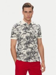 Tommy Hilfiger Polo MW0MW38475 Beżowy Regular Fit. Brązowe koszulki polo Tommy Hilfiger, m, bez wzorów, z bawełny, bez kołnierzyka, bez ramiączek. Za 349.99 zł.