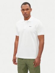 Pepe Jeans Polo Essential PM542298 Biały Regular Fit. Białe koszulki polo Pepe Jeans, l, bez wzorów, z bawełny, bez kołnierzyka, bez ramiączek. Za 169.99 zł.