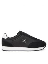Calvin Klein Jeans Sneakersy Retro Runner Lace Up Ny-Su YM0YM01325 Czarny. Czarne buty sportowe casual Calvin Klein Jeans, bez wzorów, z jeansu, bez zapięcia. Za 424.56 zł.