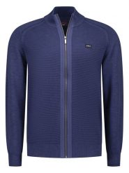 NEW ZEALAND AUCKLAND Kardigan w kolorze granatowym rozmiar: XL. Niebieskie swetry rozpinane New Zealand Auckland, xl, bez wzorów, z bawełny, bez kołnierzyka, bez ramiączek. Za 198.95 zł.