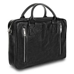 Torba męska skórzana Tizano TM08 czarna. Czarne torby na laptopa TIZANO. Za 434.00 zł.
