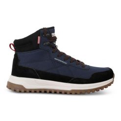 Buty trekkingowe Regatta Mayfield. Czarne trekkingi Regatta, bez wzorów, bez zapięcia. W wyprzedaży za 394.40 zł.