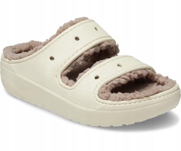 Klapki Dla Dorosłych Crocs Classic Cozzy Sandal. Brązowe klapki Crocs, z materiału. Za 202.99 zł.