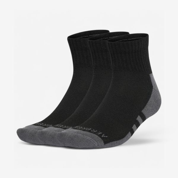 Skarpetki sportowe ADIDAS. Czarne skarpetki sportowe Adidas, bez wzorów, z bawełny. Za 29.99 zł.