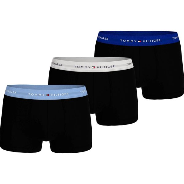 Bokserki majtki męskie Tommy Hilfiger 3-Pack. Czarne bokserki Tommy Hilfiger, m, bez wzorów, z bawełny. Za 139.00 zł.