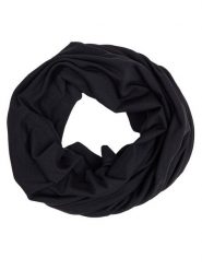 Brubeck Komin KM1035U Czarny. Czarne szaliki Brubeck, bez wzorów, z materiału. Za 49.99 zł.