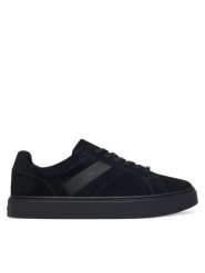 Calvin Klein Sneakersy Classic Cups Laceup Tape Su HM0HM02200 Czarny. Czarne buty sportowe casual CALVIN KLEIN, bez wzorów, ze skóry, bez zapięcia. Za 529.99 zł.
