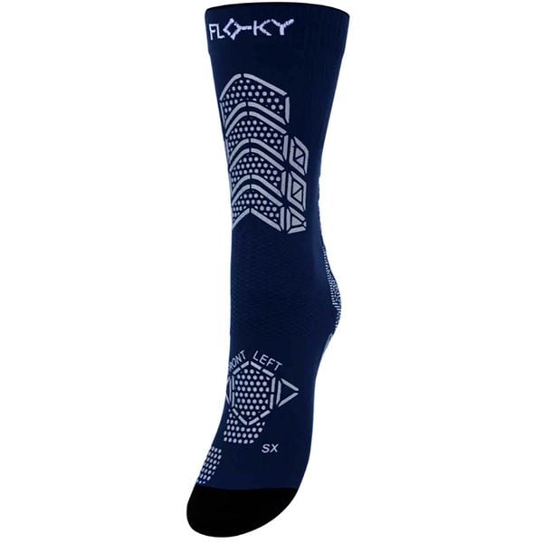 Skarpetki Piłkarskie Floky Floky Axsist Dorosłych. Niebieskie skarpetki sportowe FLOKY, z aplikacjami, z materiału. Za 198.99 zł.