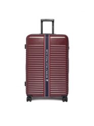 Beverly Hills Polo Club Walizka duża CEO-BHPC-L-007-08-BURGUNDY Bordowy. Czerwone walizki Beverly Hills Polo Club, bez wzorów, z tworzywa sztucznego, duże. Za 399.99 zł.