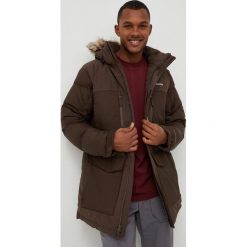 Columbia kurtka outdoorowa Marquam Peak Fusion kolor zielony zimowa. Brązowe kurtki Columbia, na zimę, m, bez wzorów, z puchu, bez kaptura. W wyprzedaży za 1,039.90 zł.