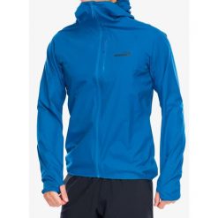 Kurtka przeciwdeszczowa męska Inov-8 Stormshell FZ V2. Niebieskie kurtki Inov-8, m, bez wzorów, bez kaptura. Za 707.99 zł.