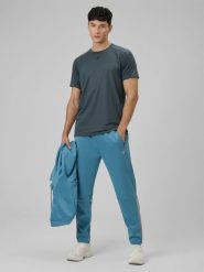 4F Spodnie treningowe szybkoschnące męskie - granatowe XXL. Niebieskie spodnie treningowe długie 4F, m, bez wzorów, ze skóry. Za 179.99 zł.