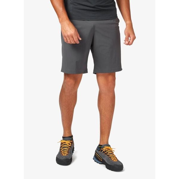 Spodenki turystyczne męskie Rab Momentum Shorts. Szare szorty RAB, l, bez wzorów. Za 188.99 zł.