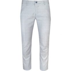 Spodnie Casualowe w Kratkę, Granatowo-Szare, Męskie -TO-ON- Zwężane, Chinosy. Niebieskie eleganckie spodnie TO-ON, m, z bawełny. Za 159.00 zł.