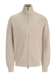 Jack & Jones Kardigan w kolorze beżowym rozmiar: M. Brązowe swetry rozpinane Jack & Jones, m, bez wzorów, z bawełny, bez kołnierzyka, bez ramiączek. Za 152.99 zł.