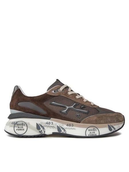 Premiata Sneakersy Moerun 6446 Brązowy. Brązowe buty sportowe casual Premiata, bez wzorów, ze skóry, bez zapięcia. Za 1,339.00 zł.