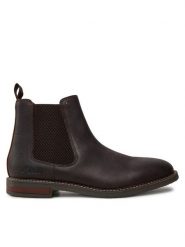 Clarks Sztyblety Jaxen Easy 26179435 Brązowy. Brązowe botki sznurowane Clarks, bez wzorów, ze skóry, bez obcasa, bez zapięcia. Za 319.99 zł.