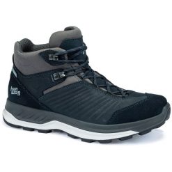 Buty trekkingowe Hanwag Bluestrait ES. Niebieskie buty turystyczne Hanwag, na zimę, bez wzorów, z gumy, bez zapięcia, trekkingowe. Za 951.00 zł.