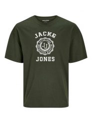 Jack & Jones Koszulka "Victo" w kolorze zielonym rozmiar: S. Brązowe bezrękawniki Jack & Jones, s, bez wzorów, z bawełny, bez kołnierzyka, bez ramiączek. Za 34.93 zł.