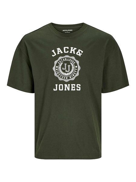 Jack & Jones Koszulka "Victo" w kolorze zielonym rozmiar: XL. Brązowe bezrękawniki Jack & Jones, xl, bez wzorów, z bawełny, bez kołnierzyka, bez ramiączek. Za 39.31 zł.