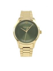 Calvin Klein Zegarek 25200229 Złoty. Żółte, analogowe zegarki CALVIN KLEIN, złote. Za 719.99 zł.