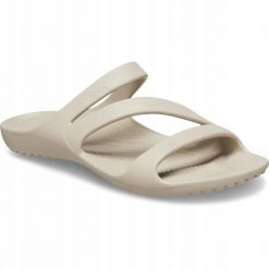 Klapki Dla Dorosłych Crocs Kadee II. Brązowe klapki Crocs, z materiału. Za 119.99 zł.