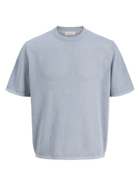 Jack & Jones Sweter "Jorcassis" w kolorze błękitnym rozmiar: XL. Niebieskie swetry nierozpinane Jack & Jones, xl, bez wzorów, z bawełny, bez kołnierzyka, bez ramiączek. Za 84.21 zł.