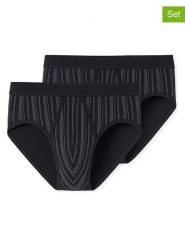 Schiesser Slipy (2 pary) w kolorze czarnym rozmiar: L. Czarne slipki Schiesser, l, bez wzorów. Za 72.95 zł.
