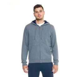 Męska bluza Leone z kapturem i zamkiem błyskawicznym Lifestyle. Szare bluzy LEONE 1947 APPAREL, l, bez wzorów, z tkaniny, z kapturem. W wyprzedaży za 223.60 zł.