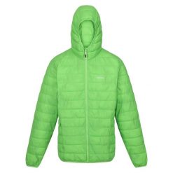 Kurtka turystyczna dla mężczyzn Hooded Hillpack z kapturem. Zielone kurtki Regatta, m, bez wzorów, z poliamidu, z kapturem. Za 139.99 zł.