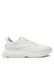 HUGO Sneakersy Leon 50536960 Biały. Białe buty sportowe casual Hugo, bez wzorów, ze skóry, bez zapięcia. Za 589.99 zł.
