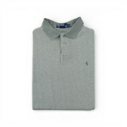 Second life - Koszulka polo męska z krótkim rękawem szara - Stan dobry. Szare koszulki polo RALPH LAUREN, m, bez wzorów, bez kołnierzyka, bez ramiączek, na golfa. Za 97.25 zł.