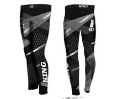 Legginsy King Pro Boxing Shadow Spats. Czarne legginsy długie sportowe KING PRO BOXING, l, bez wzorów, z materiału, na fitness i siłownię. Za 298.00 zł.