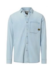 G-Star RAW Męska koszula dżinsowa - Asinart 80Z Denim Mężczyźni Regular Fit Bawełna (100%) niebieski jednolity, S. Niebieskie koszule G-Star Raw, m, bez wzorów, z bawełny, bez kołnierzyka, bez ramiączek. Za 499.95 zł.